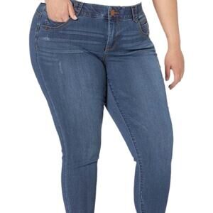 Democracy Jeans Seamless Ankle Skimmer High Rise Dark Wash Women's Size 22 Plus